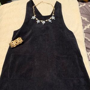 Navy blue corduroy dress